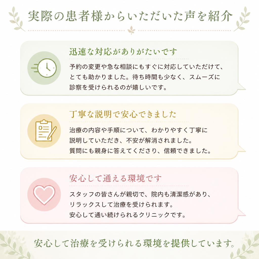 患者様の声