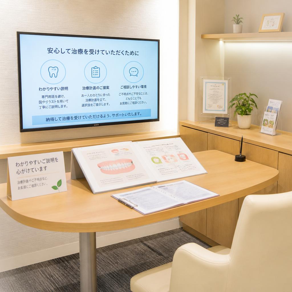 丁寧な説明を重視した診療