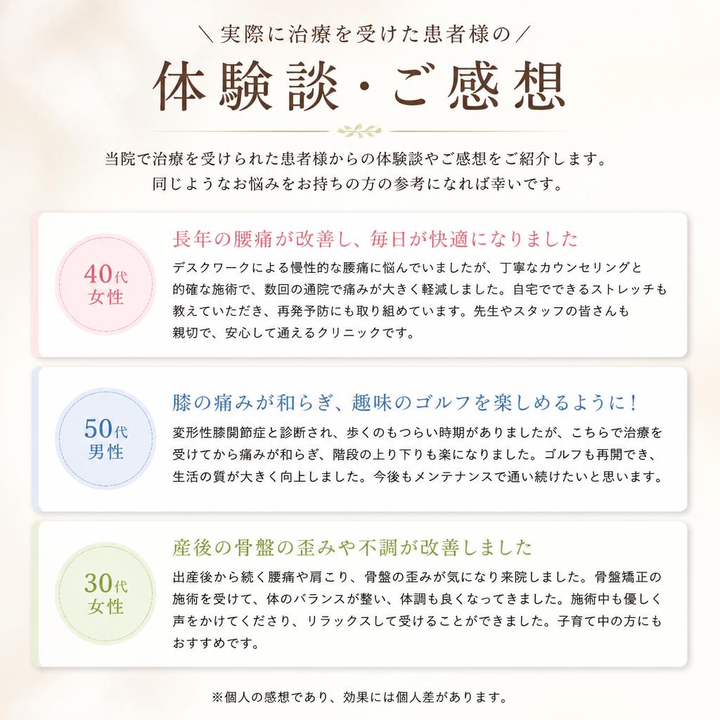 患者様の声