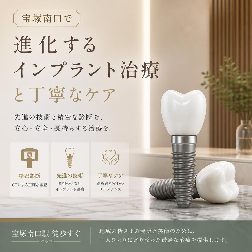 宝塚南口で進化するインプラント治療と丁寧なケア