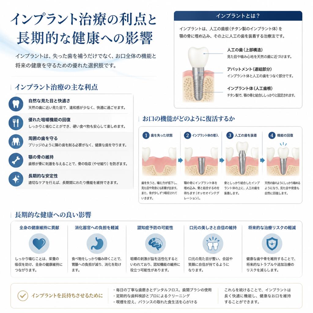 2. インプラント治療のメリット