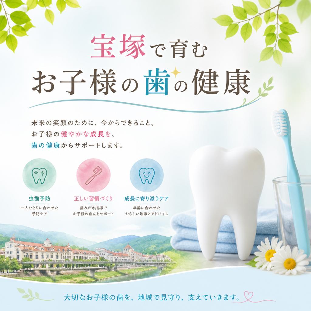 宝塚で育むお子様の歯の健康