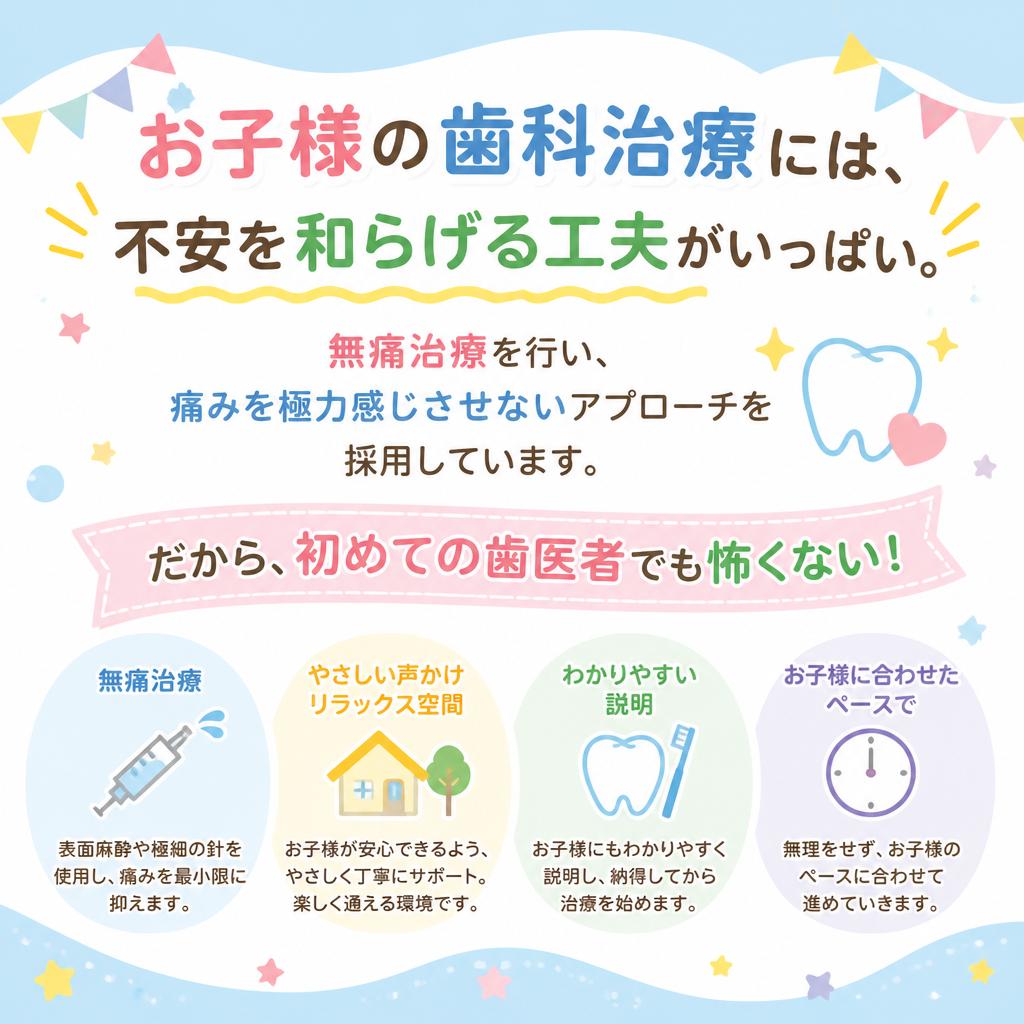子供も安心！無痛治療のご紹介