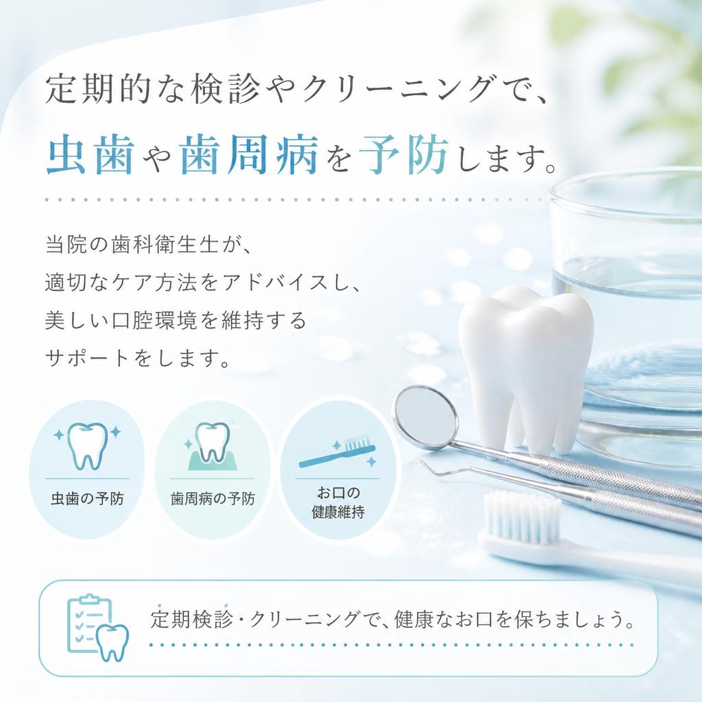 予防歯科で健康を守る