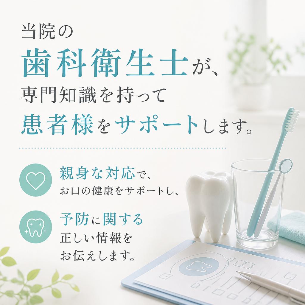 歯科衛生士によるサポート
