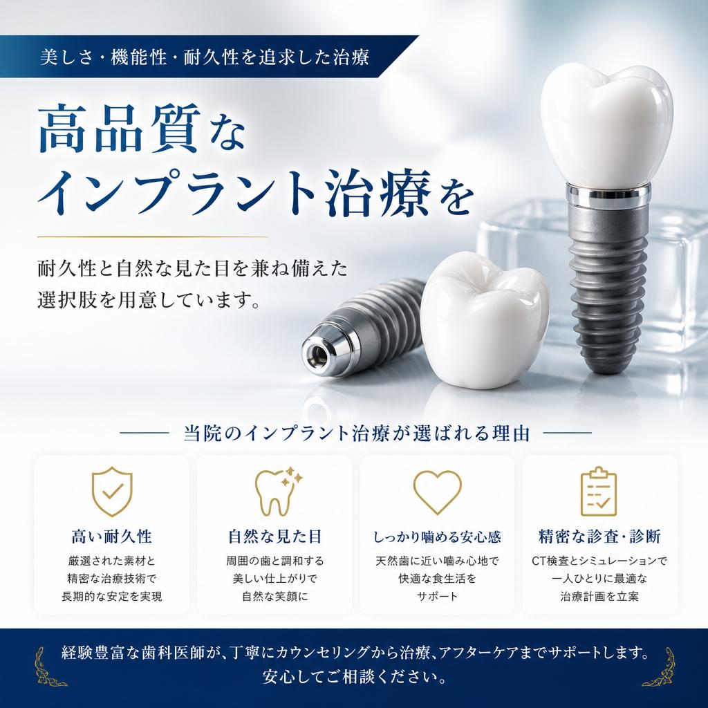 インプラント治療の特徴