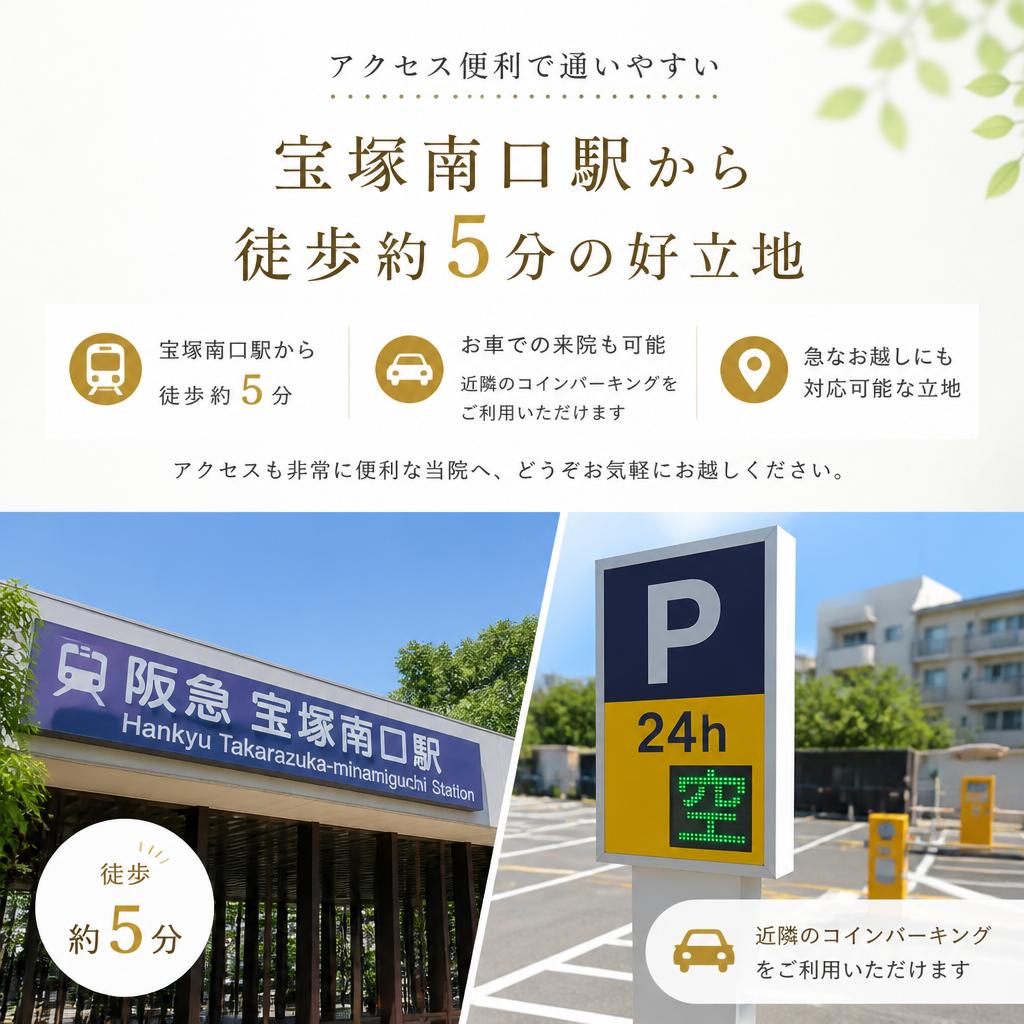 宝塚駅から徒歩5分の好立地