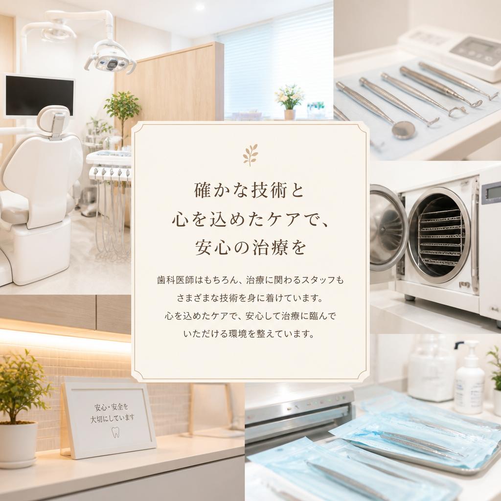医師とスタッフの高い技術